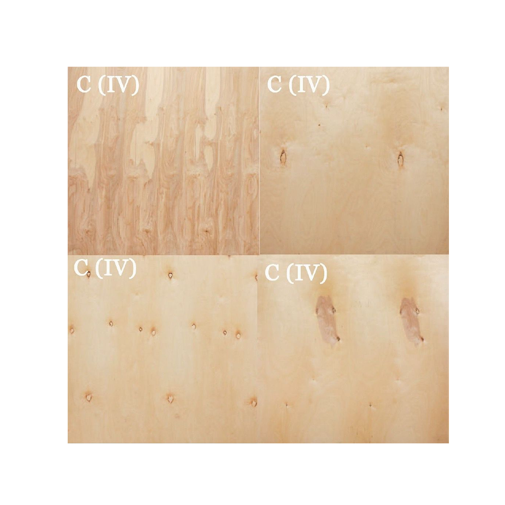 Minderwertiges Birkensperrholz (CP/CP, CP/C, C/C)